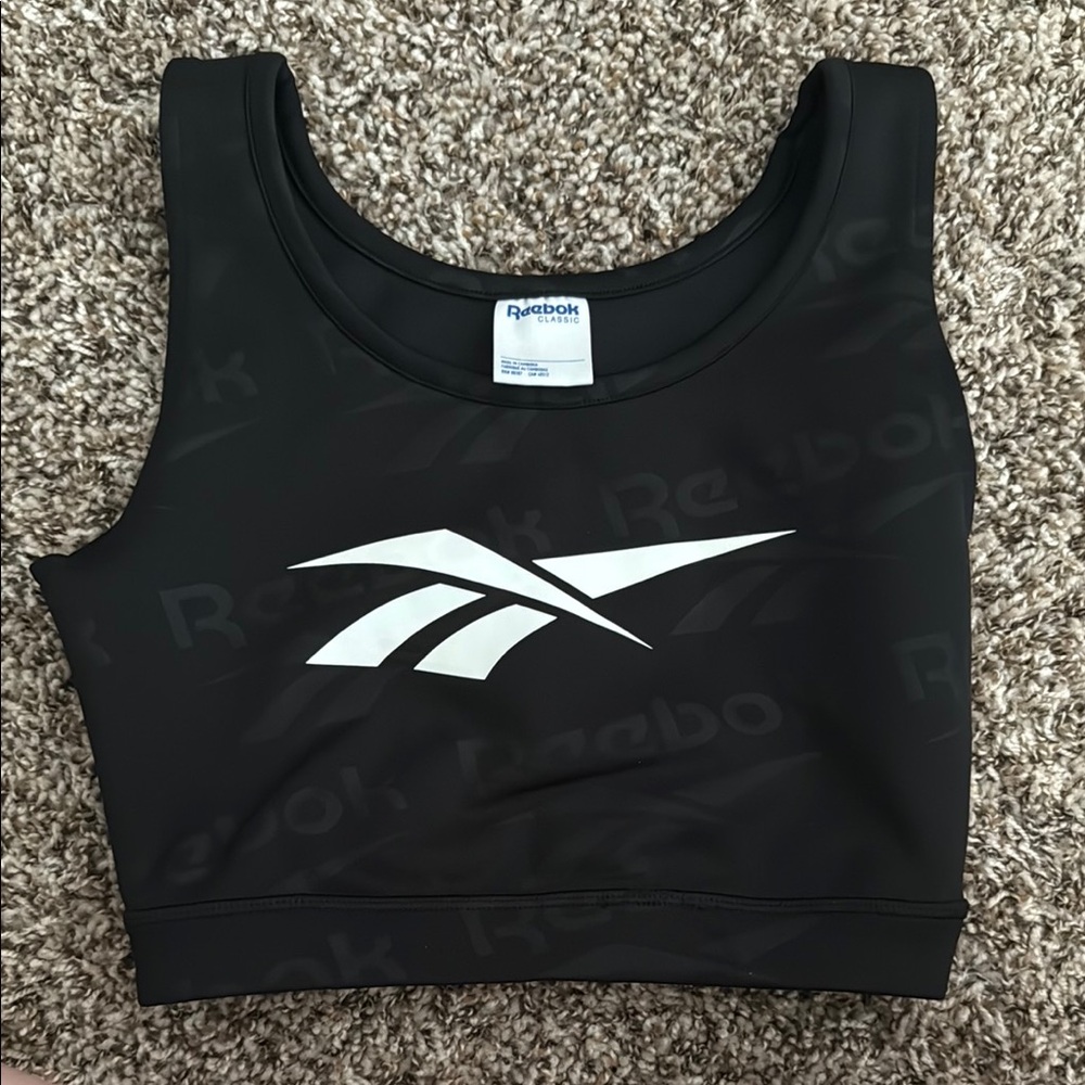Reebok Black and White Sports Bra